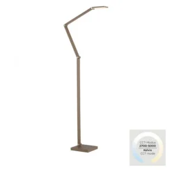 LED Stehleuchte SAMSKY, bronce, dimmbar, höhenverstellbar, Farbtemperatursteuerung