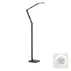 LED Stehleuchte SAMSKY, grau, CCT-Steuerung, Tastdimmer, höhenverstellbar