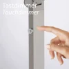LED Stehleuchte SAMSKY, silber, dimmbar, höhenverstellbar, Farbtemperatursteuerung