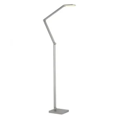 LED Stehleuchte SAMSKY, silber, dimmbar, höhenverstellbar, Farbtemperatursteuerung