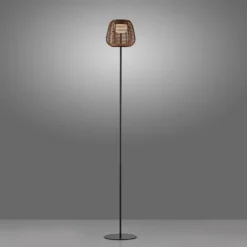 LED Stehleuchte schwarz Akku spritzwasserschutz USB Touchdimmer