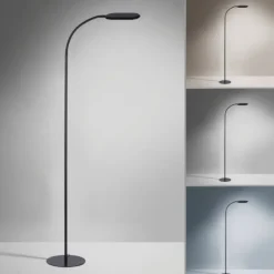 LED Stehleuchte, schwarz, CCT, dimmbar, Innenleuchte, IP20