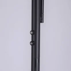 LED-Stehleuchte, schwarz, dimmbar, Touchdimmer, Lesearm, Fluterkopf einstellbar