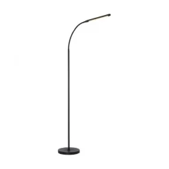 LED Stehleuchte schwarz dimmbar 3 Stufen CCT Touchdimmer Spots drehbar