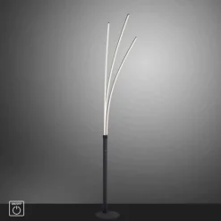 LED-Stehleuchte, schwarz, 3-Flammig, 18 Watt, 2200 Lumen