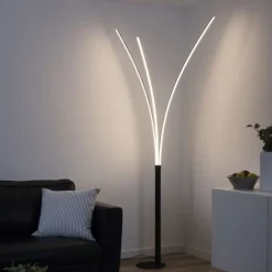 LED-Stehleuchte, schwarz, 3-Flammig, 18 Watt, 2200 Lumen