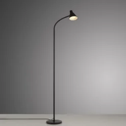 LED Stehleuchte schwarz mit Schalter flexible verstellbar Arbeitsplatzleuchte