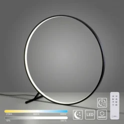 LED Stehleuchte schwarz ring rund dimmbar Fernbedienung CCT