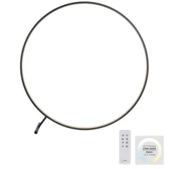 LED Stehleuchte schwarz ring rund dimmbar Fernbedienung CCT