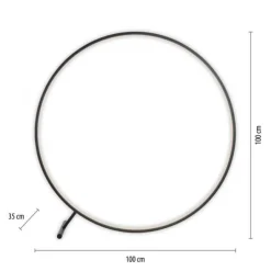 LED Stehleuchte schwarz ring rund dimmbar Fernbedienung CCT