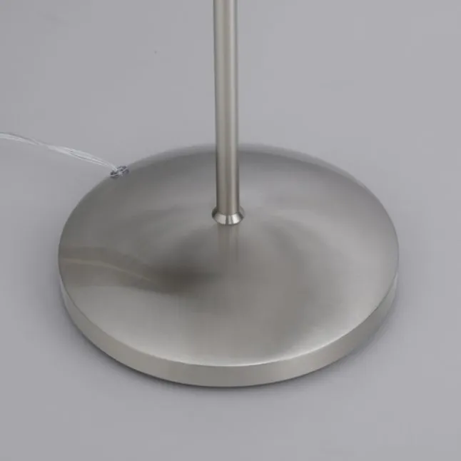 LED Stehleuchte silber Opalglas 3 Stufen Touchdimmer verstellbar