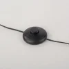 LED Stehleuchte silber schlichtes Design Fußschalter warmweiß