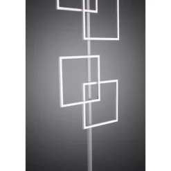 LED-Stehleuchte, stahl, Lichtfarbsteuerung, Fernbedienung, Dimmfunktion