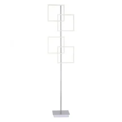 LED-Stehleuchte, stahl, Lichtfarbsteuerung, Fernbedienung, Dimmfunktion