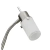 LED-Stehleuchte, stahl, 2 verstellbare Leuchtköpfe, warmweiß, blendfrei
