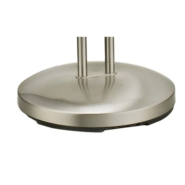 LED-Stehleuchte, stahl, 2 verstellbare Leuchtköpfe, warmweiß, blendfrei