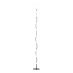 LED-Stehleuchte, stahl, Wellenform, warmweiße Lichtfarbe, energiesparend