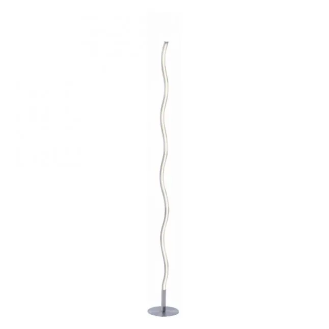 LED-Stehleuchte, stahl, Wellenform, warmweiße Lichtfarbe, energiesparend