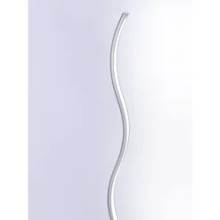 LED-Stehleuchte, stahl, Wellenform, warmweiße Lichtfarbe, energiesparend