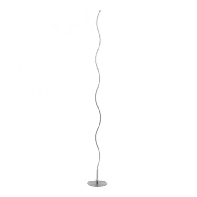 LED-Stehleuchte, stahl, Wellenform, warmweiße Lichtfarbe, energiesparend