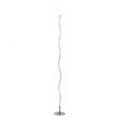 LED-Stehleuchte, stahl, Wellenform, warmweiße Lichtfarbe, energiesparend