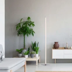 LED Stehleuchte, Touchdimmer, warmweiß