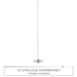 LED Stehleuchte, Touchdimmer, warmweiß