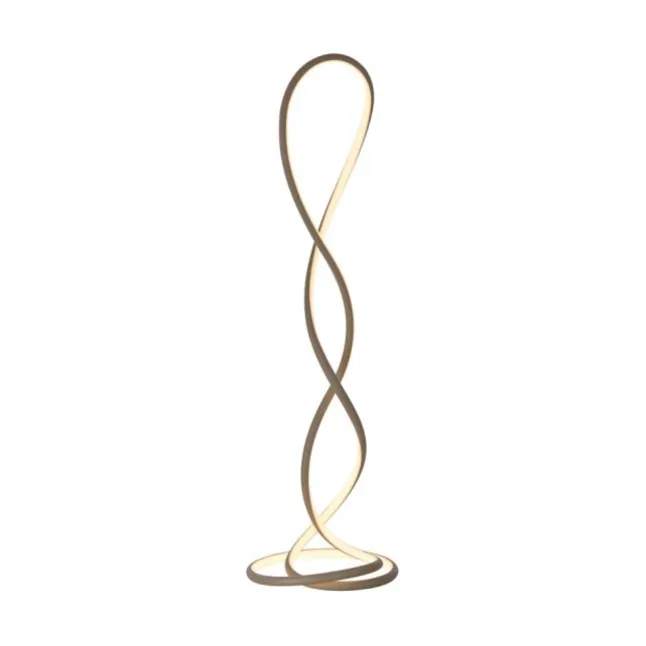 LED Stehleuchte TWIST modernes Design, sandfarben