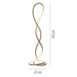 LED Stehleuchte TWIST modernes Design, sandfarben