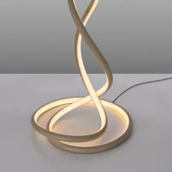 LED Stehleuchte TWIST modernes Design, sandfarben