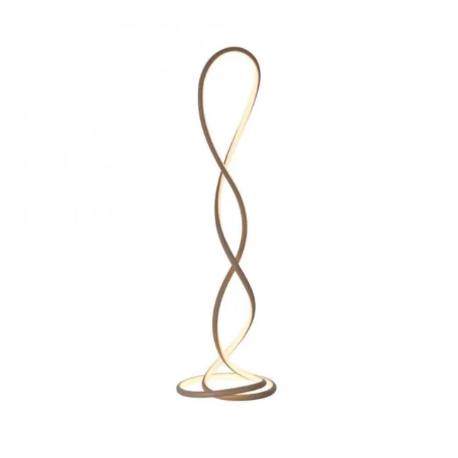 LED Stehleuchte TWIST modernes Design, sandfarben