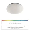 LED-Sternenhimmel, Deckenleuchte, Ø 25cm, dimmbar, RGB+W Farbwechsel