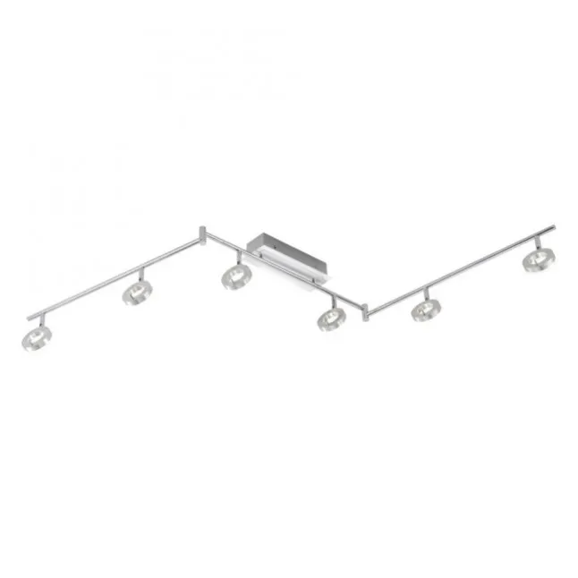 LED Strahlerschienenleuchte, 6-flammig, schwenkbar, spritzwassergeschützt