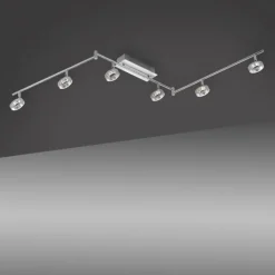 LED Strahlerschienenleuchte, 6-flammig, schwenkbar, spritzwassergeschützt