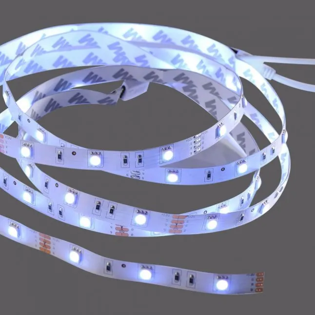 LED-Stripes, 3m, Fernbedienung, RGB Farbwechsel, inkl. Schnurschalter