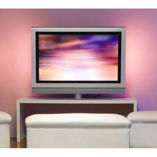 LED-Stripes, 3m, Fernbedienung, RGB Farbwechsel, inkl. Schnurschalter