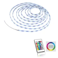 LED-Stripes, 10m Länge, Fernbedienungdimmbar, RGB+W, Klebefolie