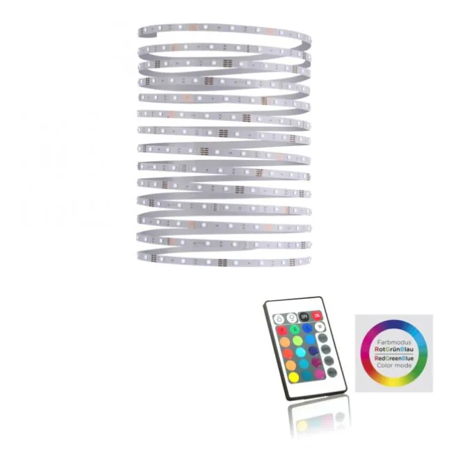 LED-Stripes, 5m Länge, Fernbedienung, Memory-Funktion, RGB Farbwechsel