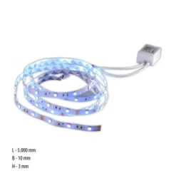 LED-Stripes, 5m Länge, Fernbedienung, Memory-Funktion, RGB Farbwechsel