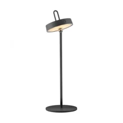 LED Tischlampe schwarz Akku Touchdimmer spritzwassergeschützt USB