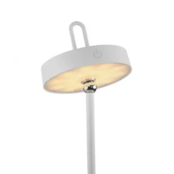 LED Tischlampe weiß Akku Touchdimmer spritzwassergeschützt USB