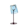LED Tischleuchte blau dimmbar per Schnurdimmer Beistelllampe