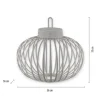 LED Tischleuchte D=36cm greige Akkulampe USB IP44 dimmbar per Touch