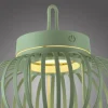 LED Tischleuchte D=25cm grün Akkulampe USB IP44 dimmbar per Touch