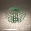 LED Tischleuchte D=46cm grün Akkulampe USB IP44 dimmbar per Touch