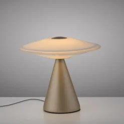 LED Tischleuchte ELIPSA, bronce, Tronic Dimmer, Memoryfunktion