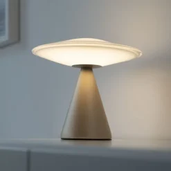 LED Tischleuchte ELIPSA, bronce, Tronic Dimmer, Memoryfunktion