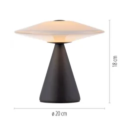 LED Tischleuchte ELIPSA, schwarz, Touchdimmer, Memoryfunktion