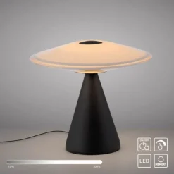 LED Tischleuchte ELIPSA, schwarz, Touchdimmer, Memoryfunktion
