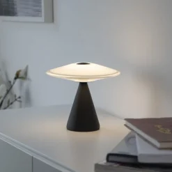 LED Tischleuchte ELIPSA, schwarz, Touchdimmer, Memoryfunktion